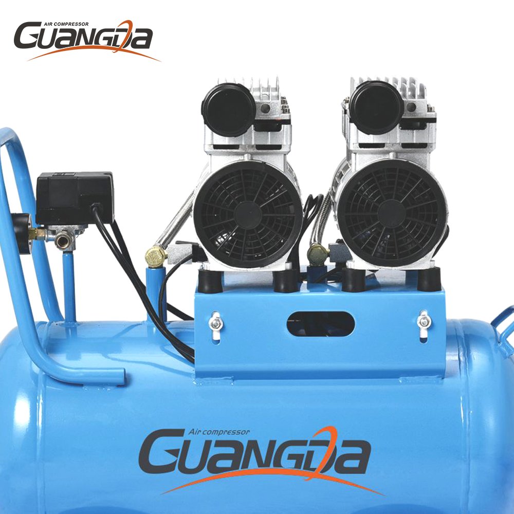 Factory Cheap Price 50L 2hp Mobile Piston Silent air Compressor