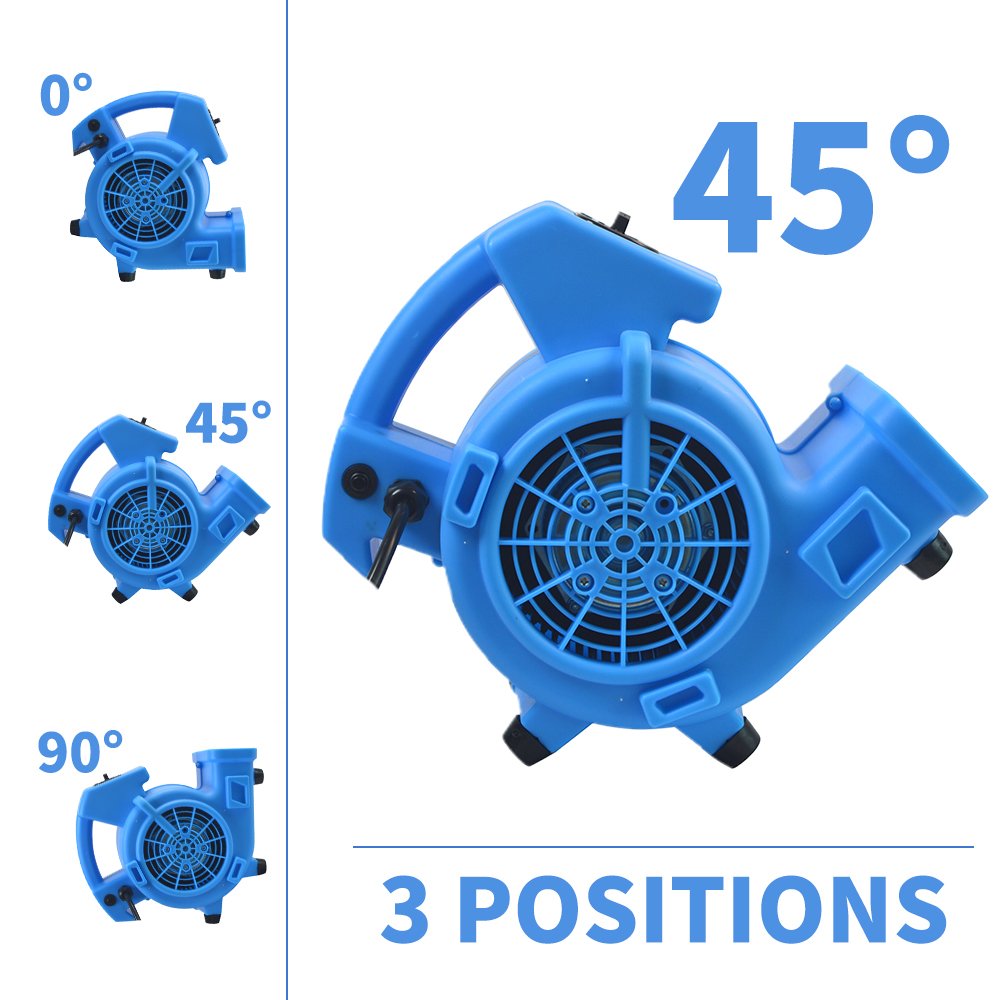 $19.99 Mini air Mover Carpet Dryer 1/8HP ETL CETL CE SAA Floor Fan Blower Daisy Chain for Water Damage restoration Cleaning Dry
