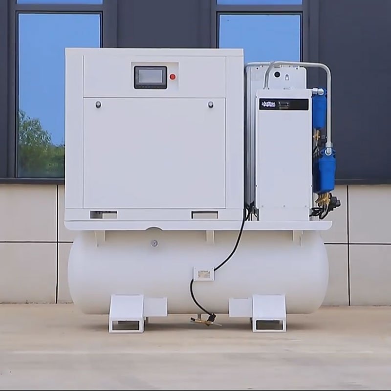 General Industrial IP55 7.5kw 11kw 15kw 22kw IP55 Motor 8bar 10bar 12bar All-in-One Screw Industrial Air Compressor
