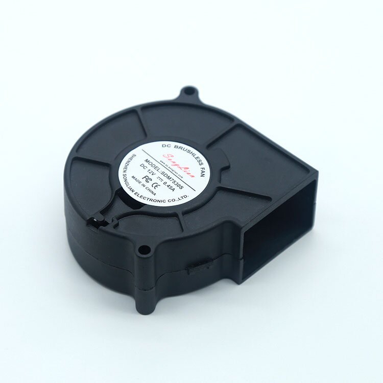 Hot Sales 7530 5V 12V 24V Blower Projector, Fresh Air System, Air Circulation, Smart Toilet DC Centrifugal Blower 75X75X30mm