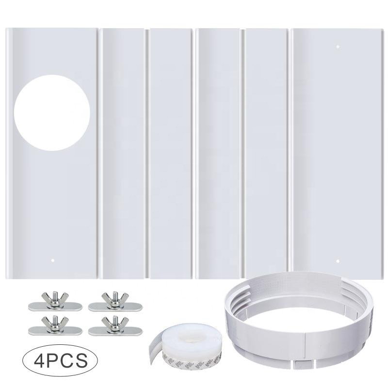 Air Conditioning windows Set for Ducting Thickened Plate Window Seal for AC Unit Portable Sliding Door Air Conditioner Vent Kit