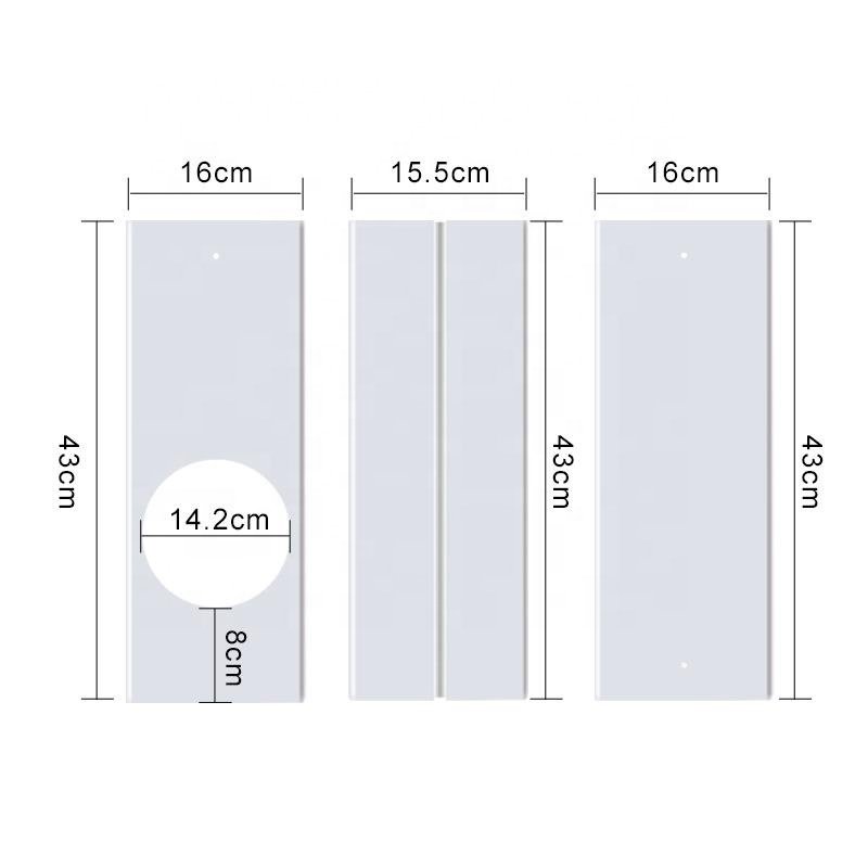 Air Conditioning windows Set for Ducting Thickened Plate Window Seal for AC Unit Portable Sliding Door Air Conditioner Vent Kit