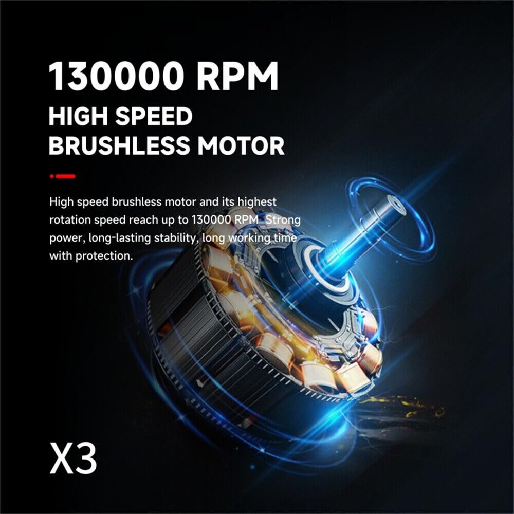 F.EASY.D Electric Turbo Fan Portable Mini Turbo Fan Vertical Small Wind Turbine for Car Mini Turbine Jet Fan