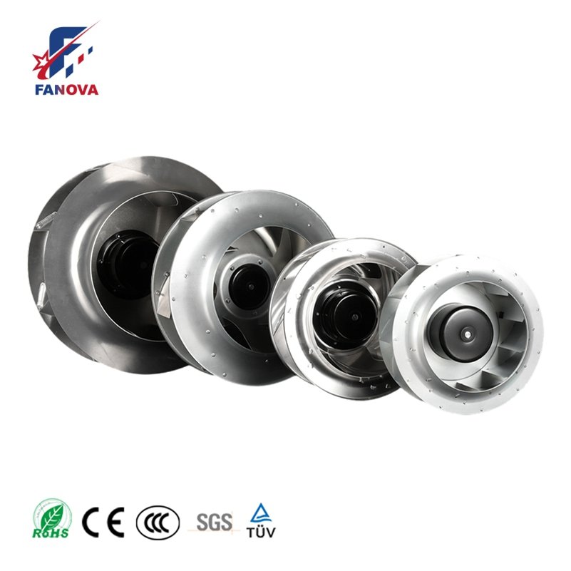 400mm 48V DC 0~10V PWM Aluminum Alloy Blower Impeller Centrifugal Fan for Machine Room for FFU EFU
