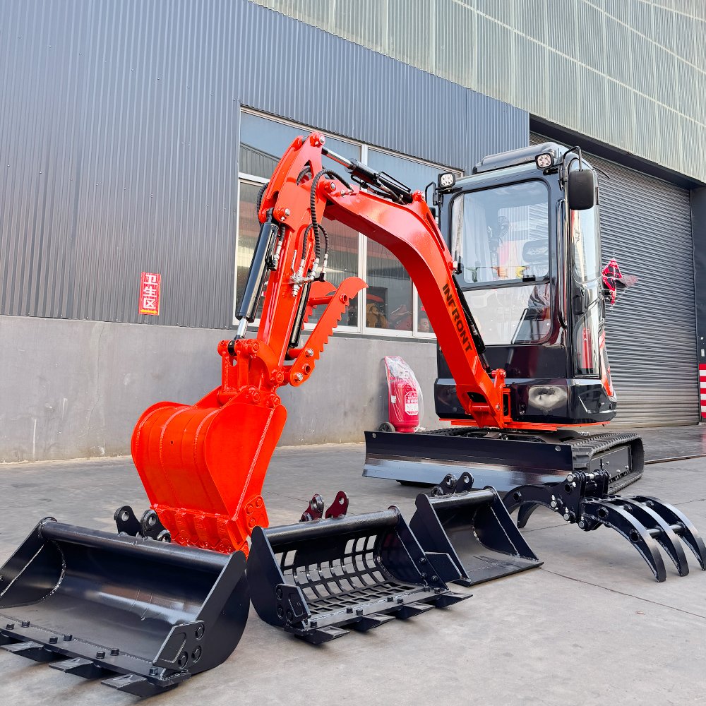 Fastest Delivery Digger Mini Excavator EPA Engine Micro Excavator for Farm 800kg 1ton 2ton Customizable Crawler Excavator 350mm