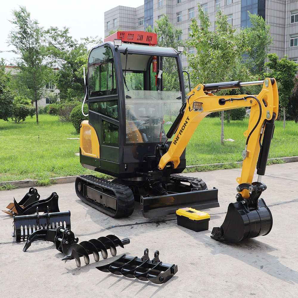 Fastest Delivery Digger Mini Excavator EPA Engine Micro Excavator for Farm 800kg 1ton 2ton Customizable Crawler Excavator 350mm