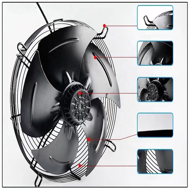 Enclosure Axial Flow Fan Airflow Axial Fan Ac 220v Portable Axial Flow Fan For Condenser Evaporator Equipment