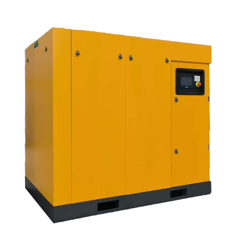 Industrial 45kw-100hp Variable Speed Rotary Screw Air Compressor Variable Frequency Motor Gas Powered 7bar-12bar Pressure Range