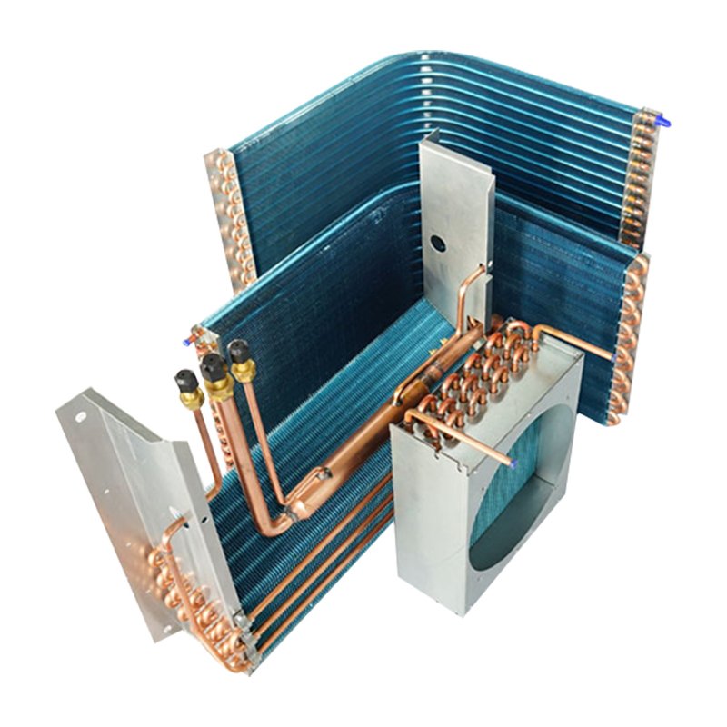 Custom Aluminium Plate Finned Heat Exchanger Core Manufacturing Fin Sensing Condenser Heat Recovery Evaporator Coil