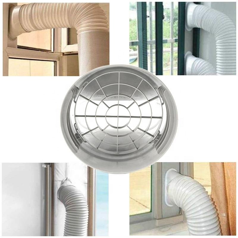 Mobile Air Conditioning Tube Coupler Portable AC Panels Exhaust Hose Pipes Adaptor Air Conditioner Window Seal Plate Connector