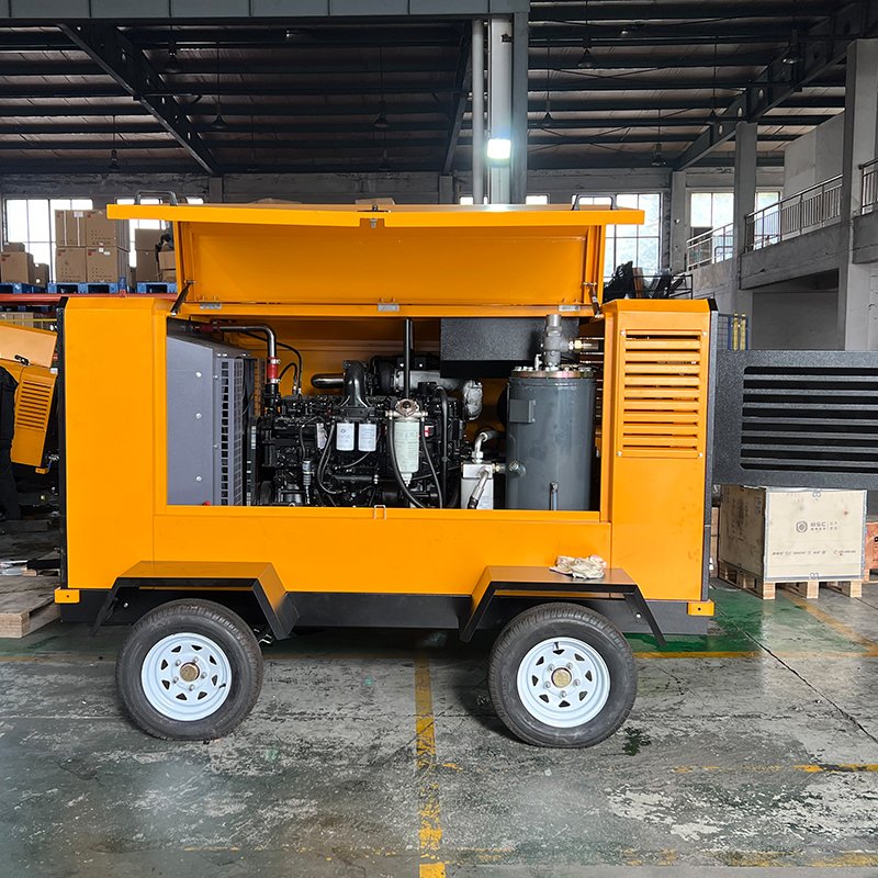 YOULI-13-10 Industrial 10 bar 110KW diesel Portable air Compressor for Drill Rig/ Water Well Drill Rig