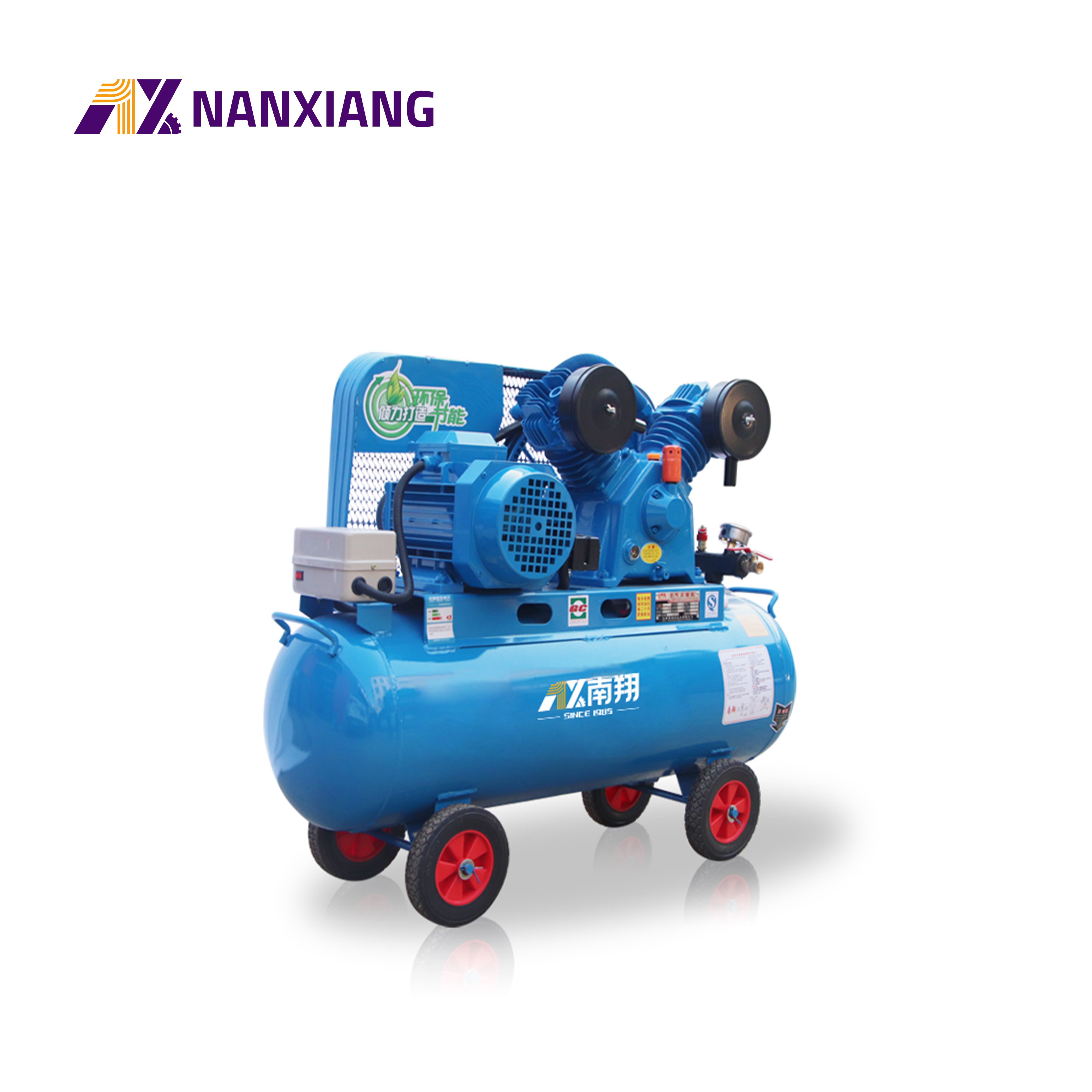 Super Mute Electric Belt Driven 220v Portable Small Direct Driven Piston Air Compressor
