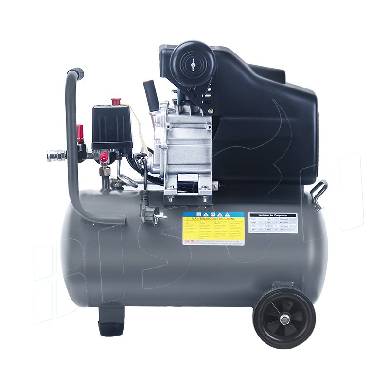 Bison China Electric Cheap Portable 1.5Hp 25L 220V Direct Driven Air Compressors Compressor for Spray Painting