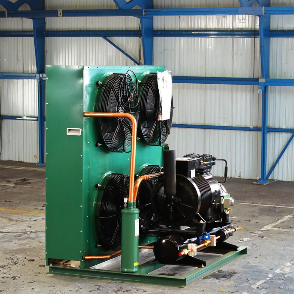 Lucky Star Refrigerator Heat Exchange Equipment 15HP Air Condensers Cooler Industrial Cold Storage Condensing Unit Chiller