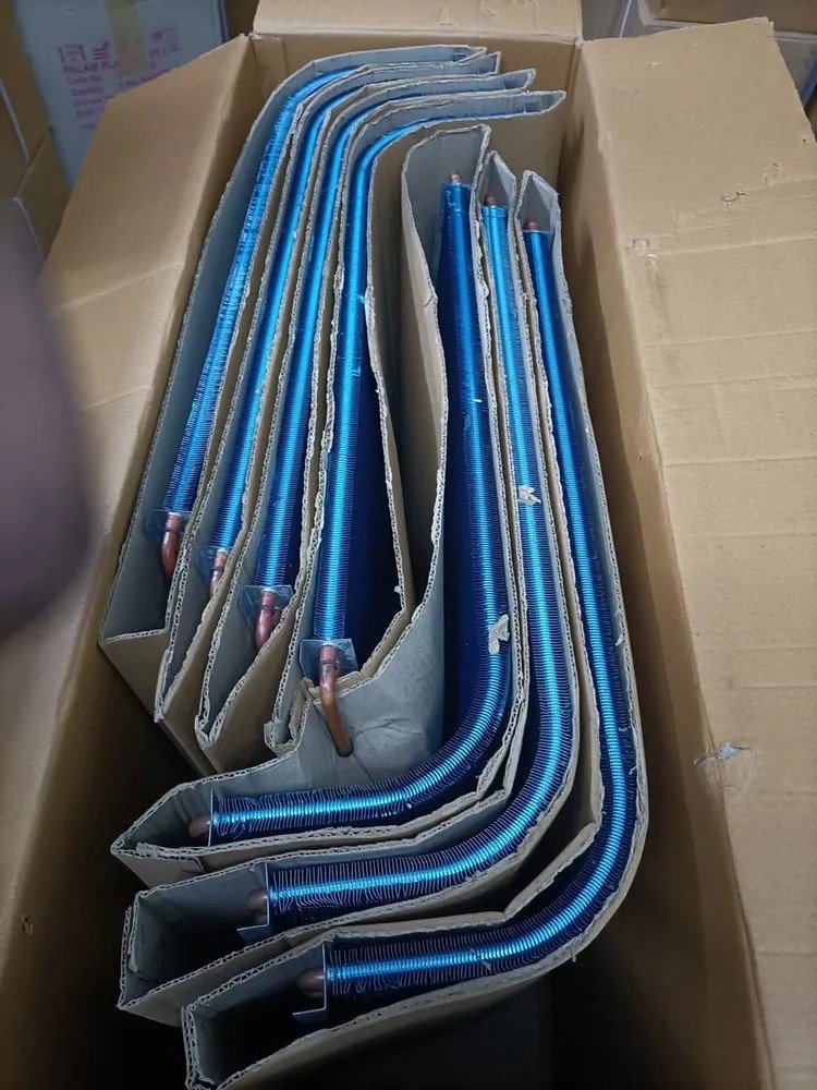 Wondervo Copper Tube Aluminum Fin Heat Exchanger Commercial Air Conditioner Condenser Heat Pump air Heat Exchanger