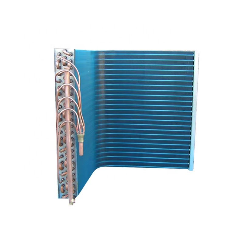 L Type Aluminum Fin Heat Pump Condenser Coils L Shaped Refrigerator Air Cooled Condenser Coil