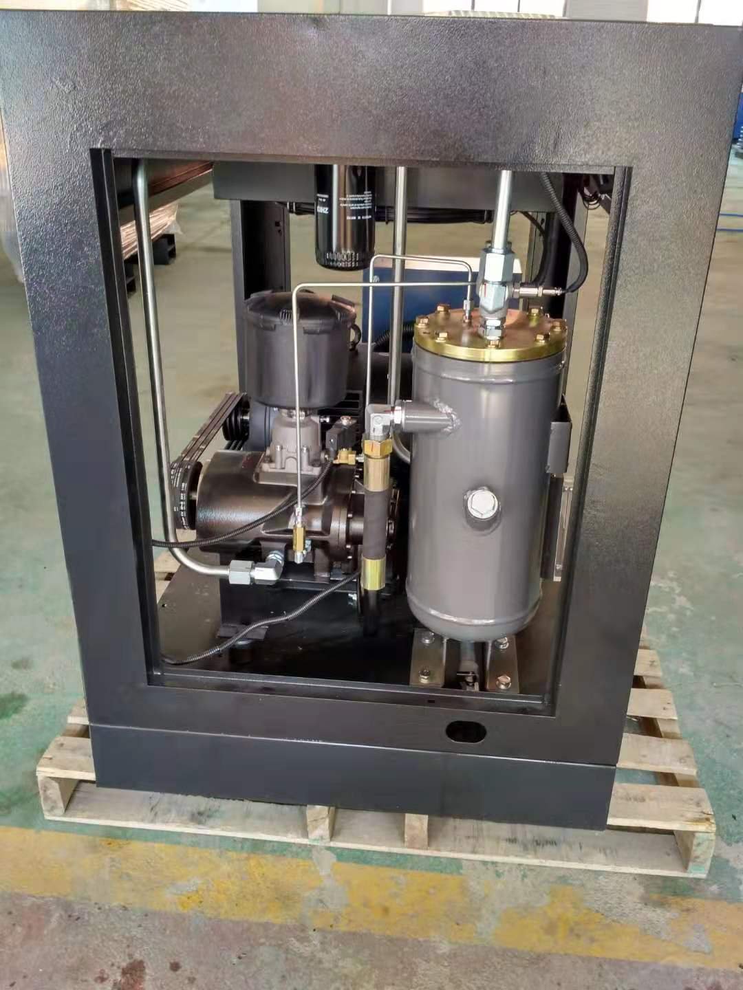 Belt Driven Air Compressor 7.5KW 10HP Rotary Type Screw Air Compressor Machine for Industrial Use