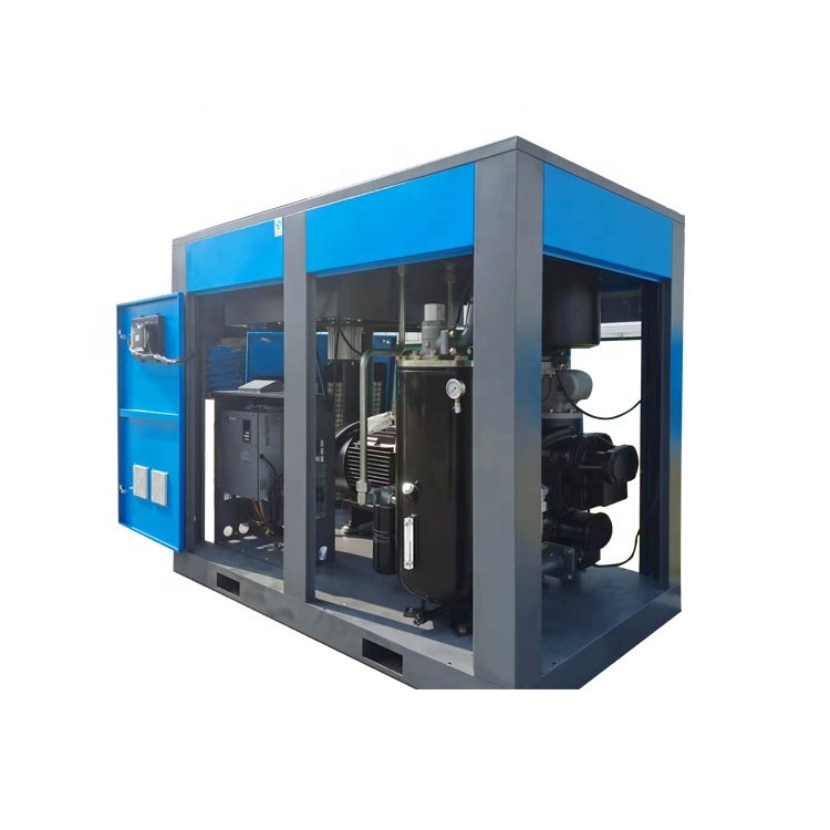 Factory Price 45KW 60HP Two-Stage Permanent Magnet VSD Screw Air Compressor for Food Industry