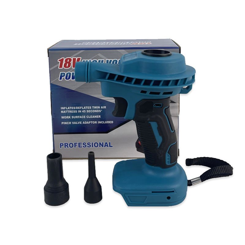 Mini air Blower Brush/brushless HighSpeed Motor 18V Battery Handheld Fan Air Duster Leaf Blower for Camping BBQ & Workshop