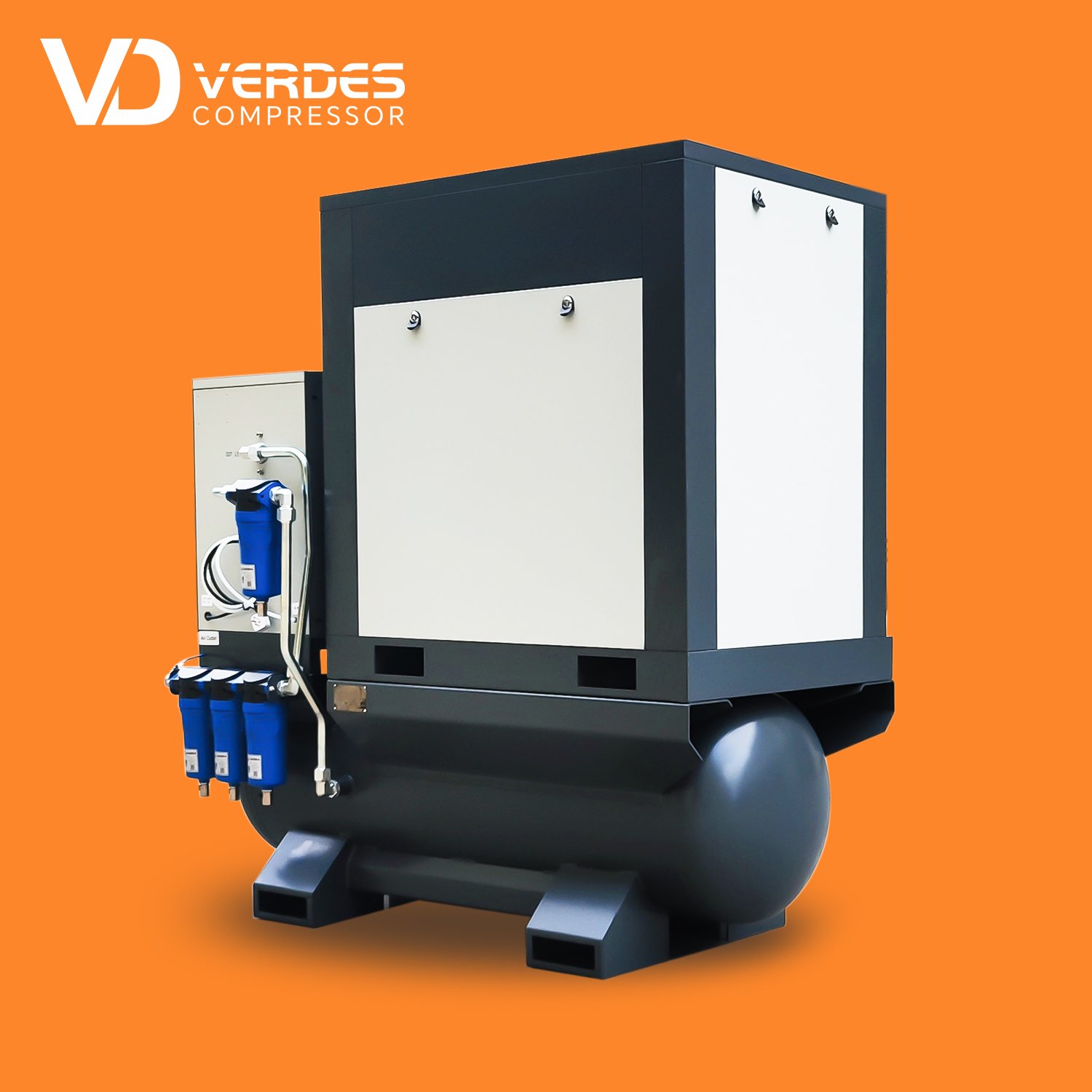 10 15 20 30 hp Compressor De Ar 300 400 500 Litros with Secador De Ar 8 10 15 16 Barras Rotary Screw air Compresor