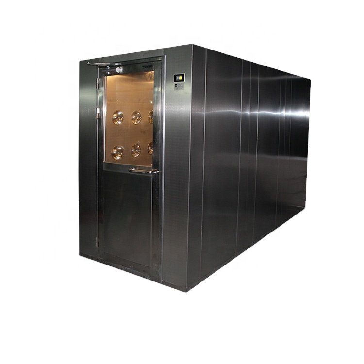 Full Stainless Steel More Person Double Automatic Door Air Shower Room
