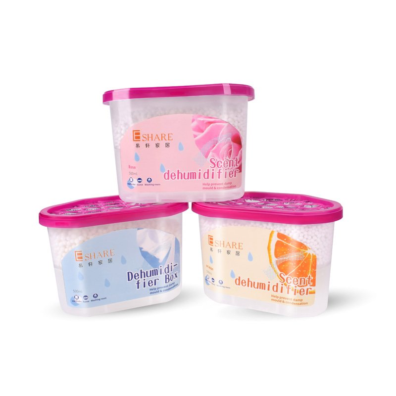 500ml Reusable Plastic Moisture Absorber Dehumidifier Box