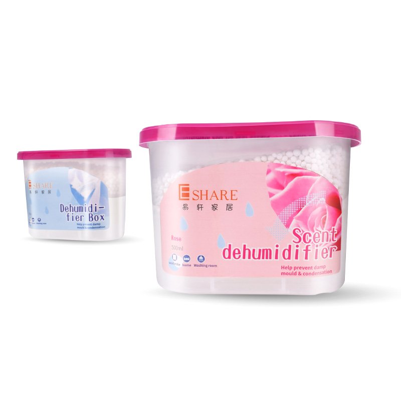 500ml Reusable Plastic Moisture Absorber Dehumidifier Box