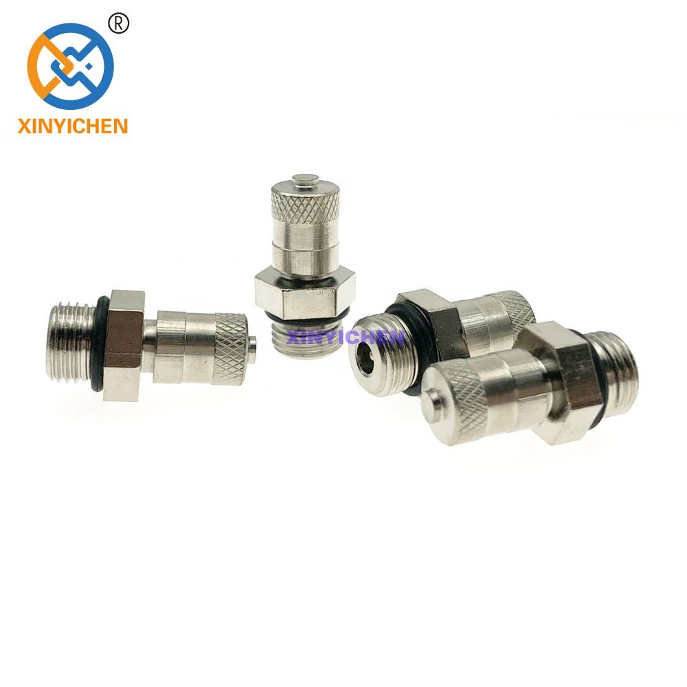 M10X1 Inch NPT MPT Brass Air Compressor Tank Fill Valve Schrader