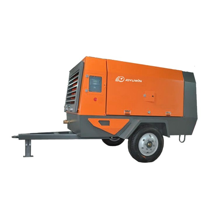 Industrial Compressor Diesel Engine Driven Portable Screw Air Compressor for Road Construction