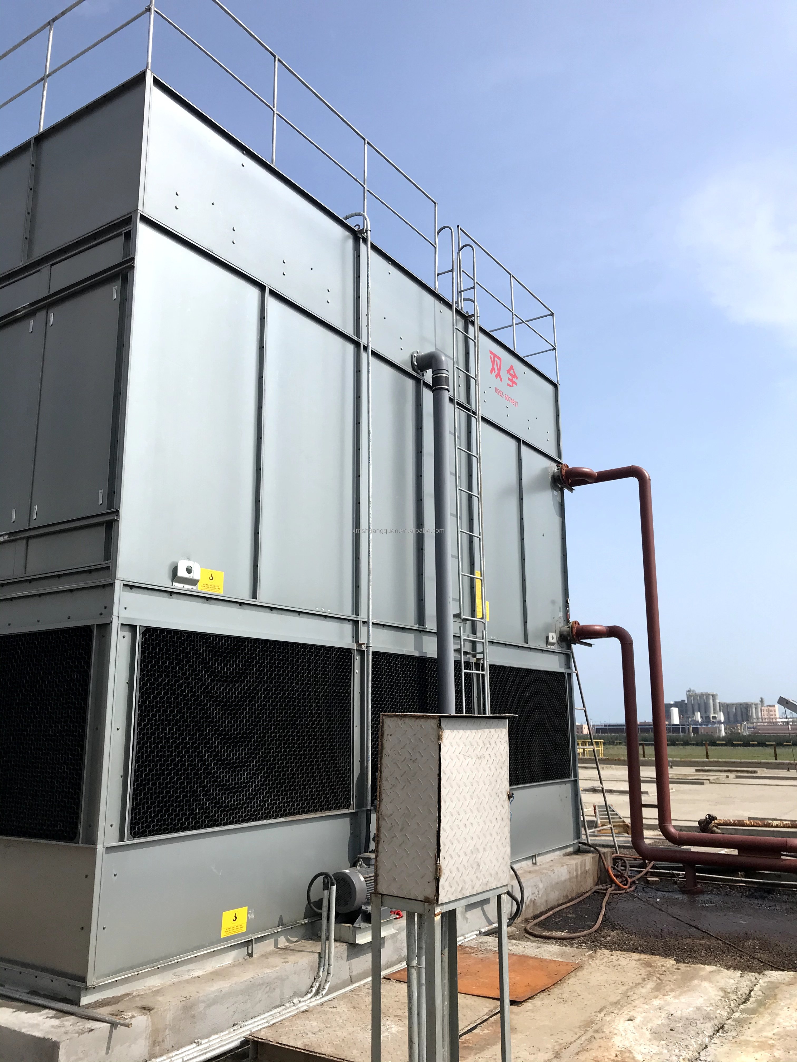 2024 New Multi-Specification Closed Cooling Tower Square Design Manufacturing Plants Featuring Core Motor Pump Fan PVC
