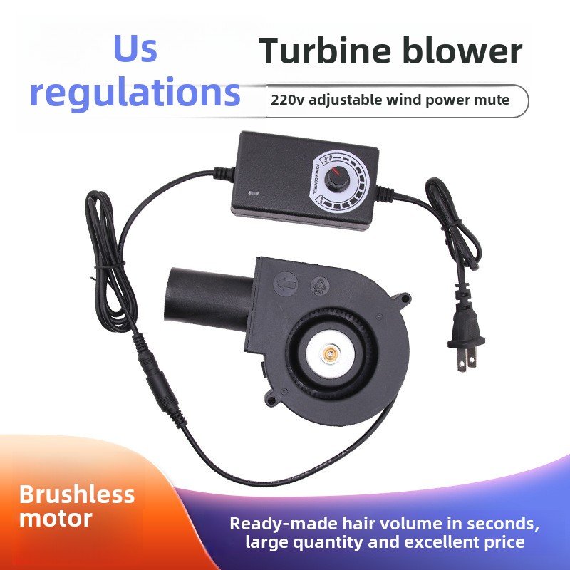 Enhanced motor 9733 Electric Blower 12V Household Small Waste Oil Heating Stove Speed-Adjustable Silent Indoor Fan OEM Supported