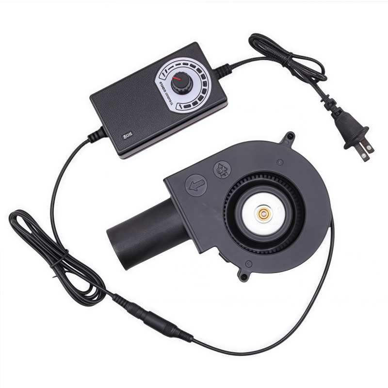 Enhanced motor 9733 Electric Blower 12V Household Small Waste Oil Heating Stove Speed-Adjustable Silent Indoor Fan OEM Supported
