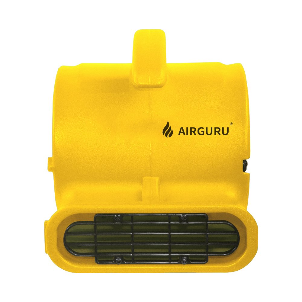 AIRGURU Mini Mighty 1/5Hp 570CFM Air Blower Fan Industrial Axial Flow Floor Drying Blower Stackable Daisy Chain