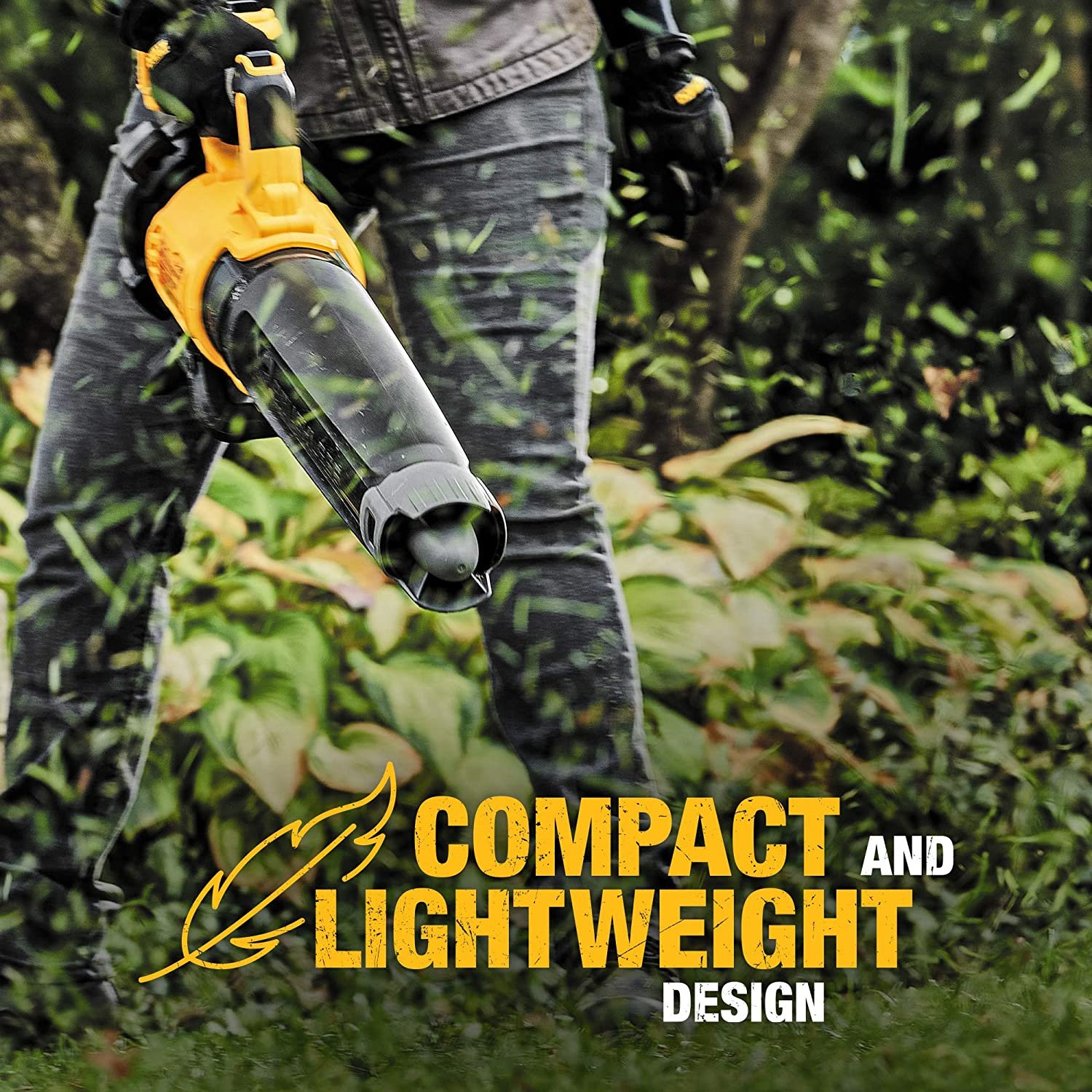 Electric Goddess Cordless for Dewalt 21V Battery Brushless Handheld Leaf Hair Drier Courtyard/Home Air Blower