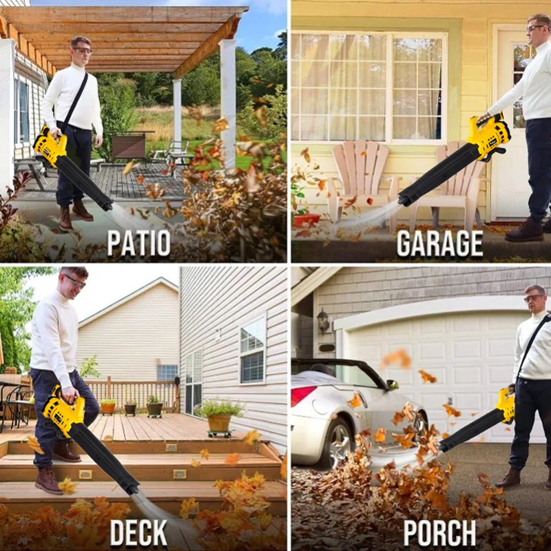 Electric Goddess Cordless for Dewalt 21V Battery Brushless Handheld Leaf Hair Drier Courtyard/Home Air Blower