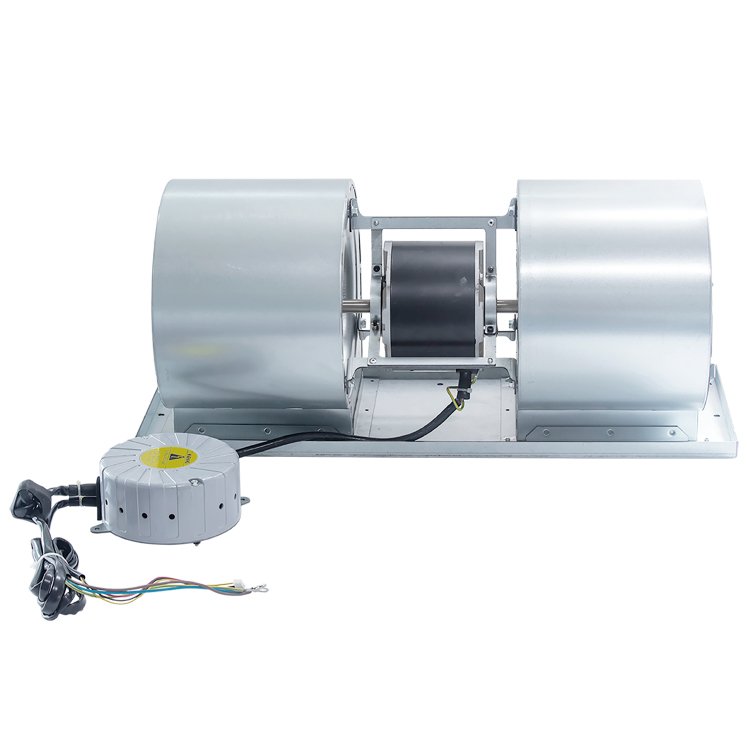 Plastic Wheel 300W Forward Curved Centrifugal Fan AC Motor Drive 2 Blowers for Air Conditioning Unit & Fan Coil Unit 2000 M3/h