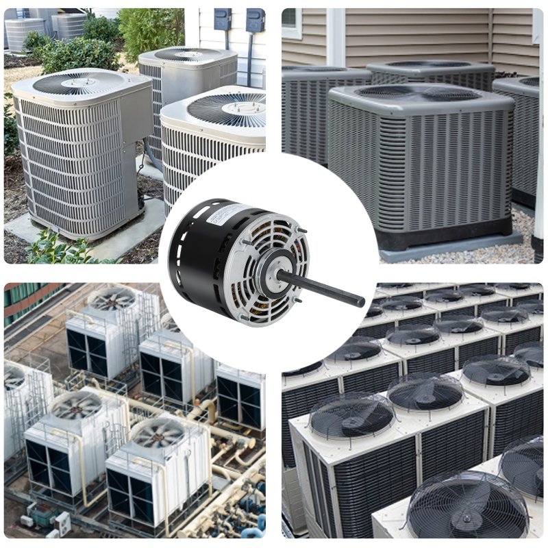 Customized 1/4 hp 1100 RPM 1.4 a 208-230V Condenser Fan Motor