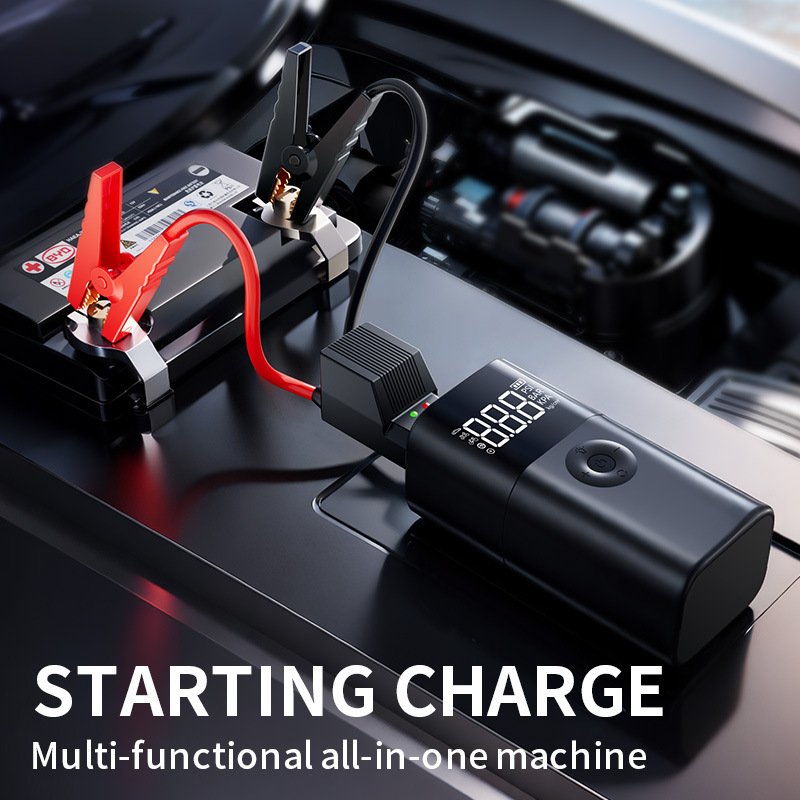 Car Jump Starter with Air Compressor Portable 150PSI Tire Inflator Pump With Starting Device Car Booster for Phone for Car