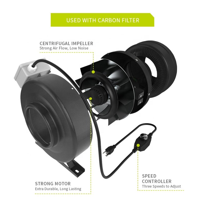 Hydroponic Fan, Inline Blower Fan, HAVC Inline Fan
