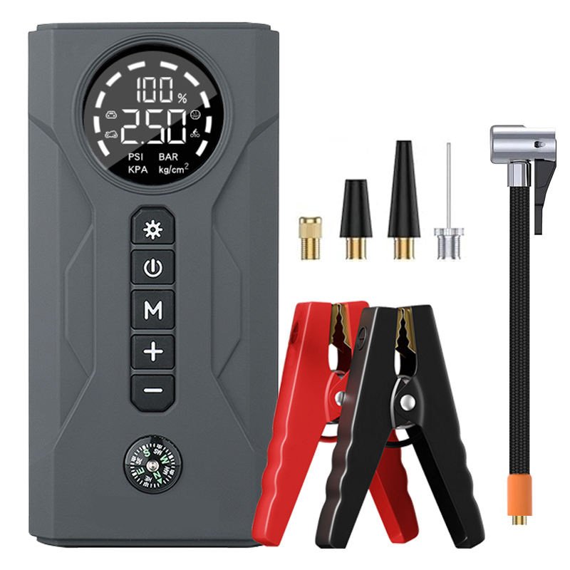 2000A Motorcycle Truck Energy Cube Power Booster Solar Generator Emergency Baseus Powerbank Car Jump Starter With Air Compressor