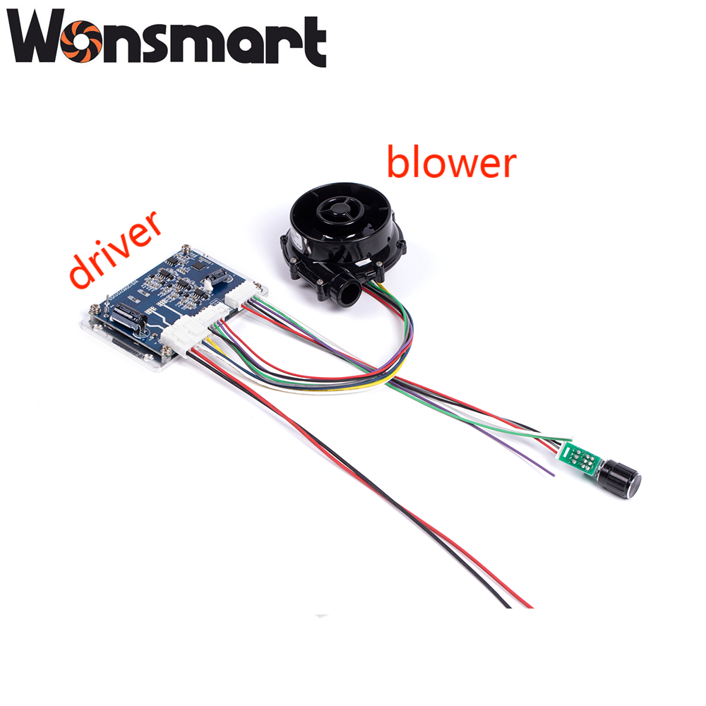 24v 25.5m3/h Airflow Centrifugal Ventilation Blower Fan High Pressure Portable air Blower with Driver