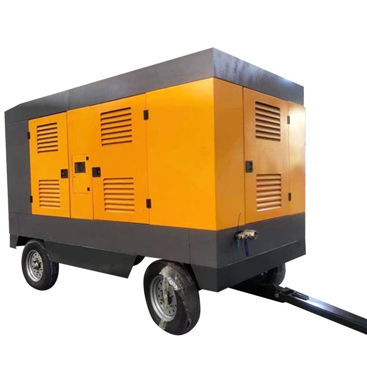 diesel Engine Screw air Compressor With Wheels diesel air Compressor 25 hp diesel air Compressor