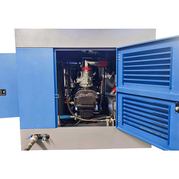 diesel Engine Screw air Compressor With Wheels diesel air Compressor 25 hp diesel air Compressor