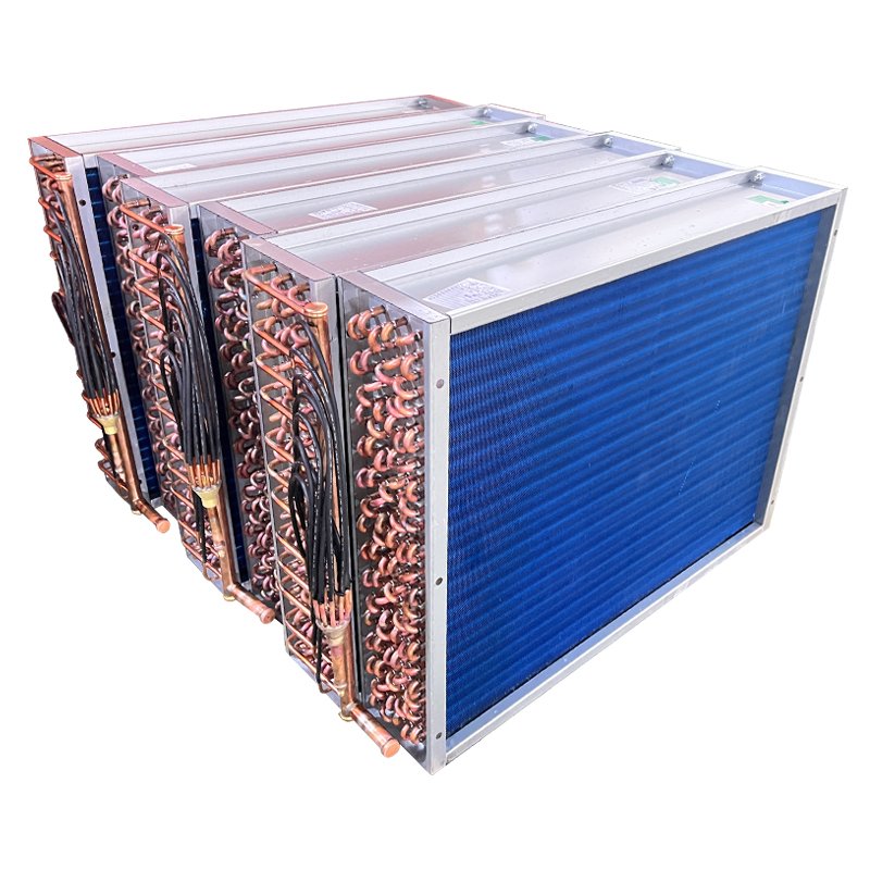 Customized Evaporator Condenser Finned Tube Type Heat Exchanger for Air Conditioning Equipment
