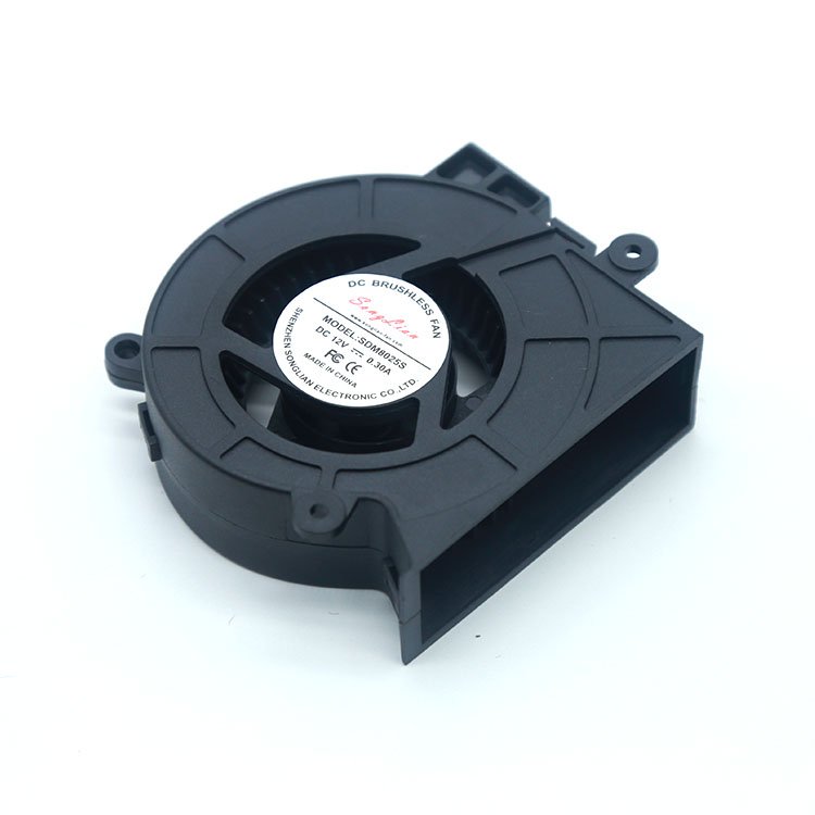 Industrial Centrifugal Turbo Blower Fan 80x25Mm DC 12V 80Mm Sleeve/Ball Bearing Dc Blower Fan