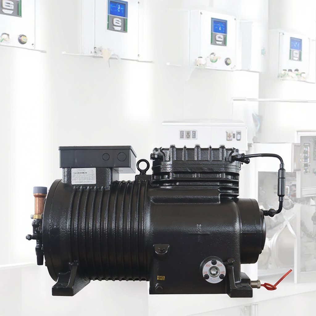 Huarui Two Cylinder Three Cylinder Semi Enclosed Piston Engine Air-cooled Unit Condensing Unit Industrial Water Chiller Machine