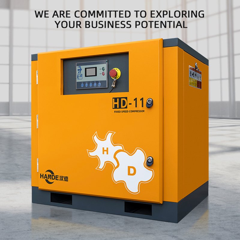 HANDE 3.7KW 5.5KW 7.5KW 11KW 15KW 18.5KW 22KW 37KW 55KW 75KW 90KW 110KW 132KW 185KW 200KW Single Phase Screw Compressor Air