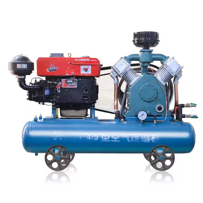 Kaishan Brand 113Psi Mining Diesel Engine 3 Cylinder Portable Piston Air Compressor for Rock Drill