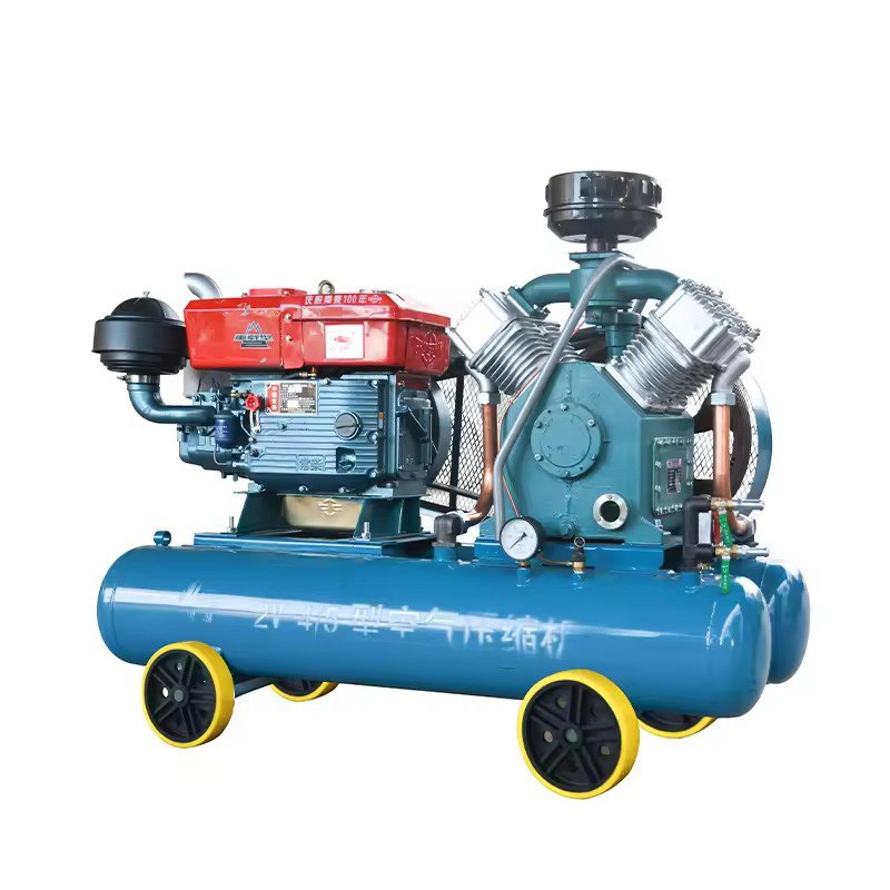 Kaishan Brand 113Psi Mining Diesel Engine 3 Cylinder Portable Piston Air Compressor for Rock Drill