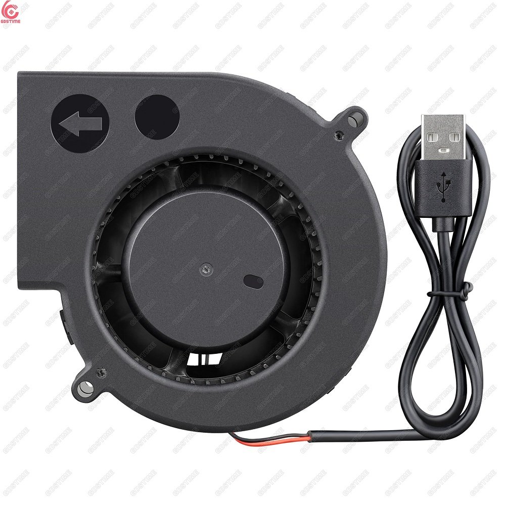 USB Blower Fan 100mm 97mm 9733 4 Inch Brushless 5 to 48V Volt DC Centrifugal Turbo Cooling Fans